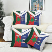 Rugby Samoa and Lebanon Pillow Cover Toa Samoa Cedars Together LT14 - Polynesian Pride