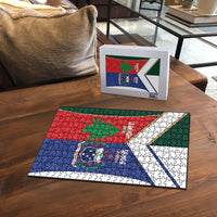 Rugby Samoa and Lebanon Puzzle Toa Samoa Cedars Together LT14 - Polynesian Pride