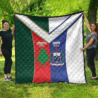 Rugby Samoa and Lebanon Quilt Toa Samoa Cedars Together LT14 - Polynesian Pride