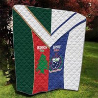 Rugby Samoa and Lebanon Quilt Toa Samoa Cedars Together LT14 - Polynesian Pride