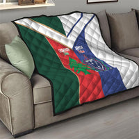 Rugby Samoa and Lebanon Quilt Toa Samoa Cedars Together LT14 - Polynesian Pride