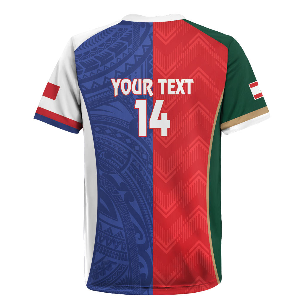 Custom Rugby Samoa and Lebanon Rugby Jersey Toa Samoa Cedars Together LT14 - Polynesian Pride