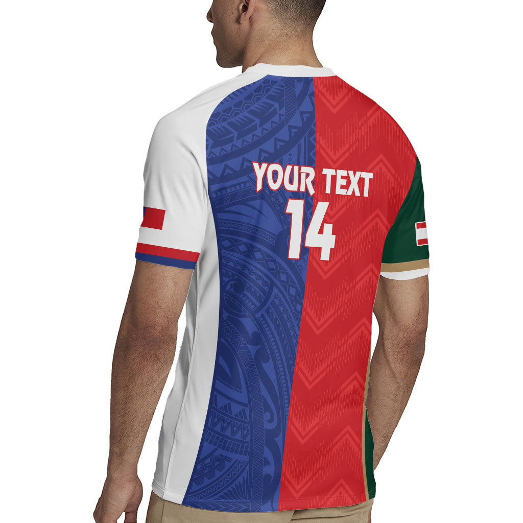 Custom Rugby Samoa and Lebanon Rugby Jersey Toa Samoa Cedars Together LT14 - Polynesian Pride