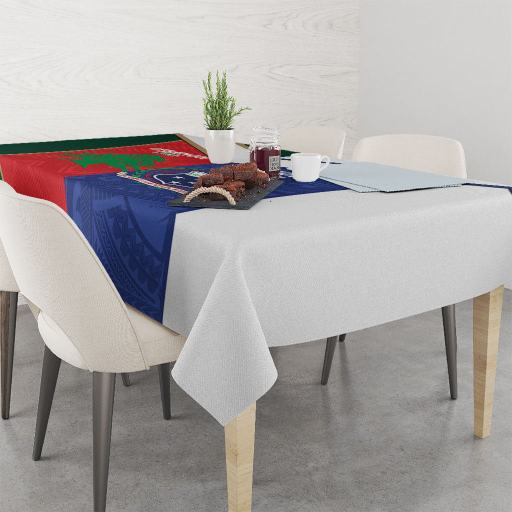 Rugby Samoa and Lebanon Tablecloth Toa Samoa Cedars Together LT14 - Polynesian Pride