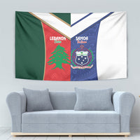 Rugby Samoa and Lebanon Tapestry Toa Samoa Cedars Together LT14 - Polynesian Pride