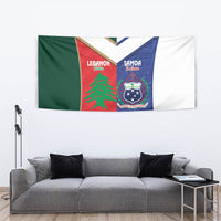Rugby Samoa and Lebanon Tapestry Toa Samoa Cedars Together LT14 - Polynesian Pride