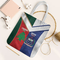Rugby Samoa and Lebanon Tote Bag Toa Samoa Cedars Together LT14 White Strap One Size Multicolor - Polynesian Pride