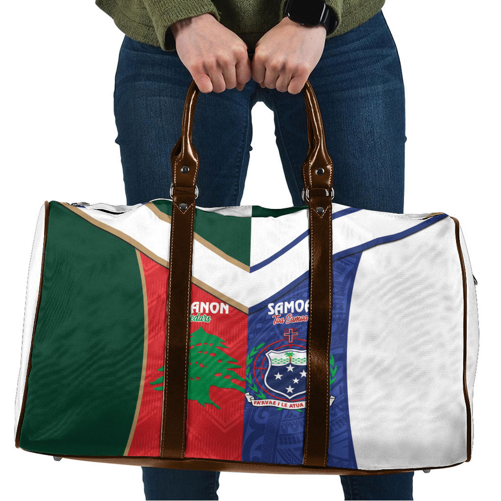 Rugby Samoa and Lebanon Travel Bag Toa Samoa Cedars Together LT14 Multicolor - Polynesian Pride