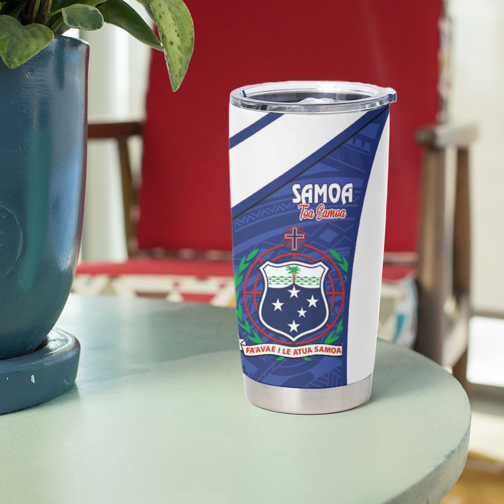 Rugby Samoa and Lebanon Tumbler Cup Toa Samoa Cedars Together LT14 - Polynesian Pride
