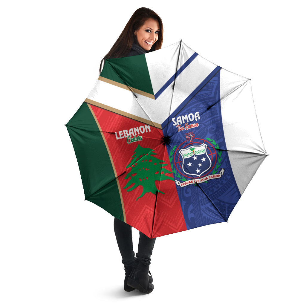 Rugby Samoa and Lebanon Umbrella Toa Samoa Cedars Together LT14 - Polynesian Pride