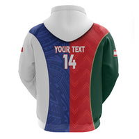 Custom Rugby Samoa and Lebanon Zip Hoodie Toa Samoa Cedars Together LT14 - Polynesian Pride
