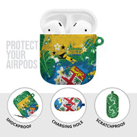 Malampa Fiji Day AirPods Case 10 October Together We Grow Grunge Tapa Motifs LT14 - Polynesian Pride