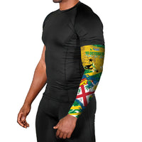 Malampa Fiji Day Arm Sleeves 10 October Together We Grow Grunge Tapa Motifs LT14 - Polynesian Pride