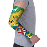Malampa Fiji Day Arm Sleeves 10 October Together We Grow Grunge Tapa Motifs LT14 - Polynesian Pride