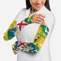 Malampa Fiji Day Arm Sleeves 10 October Together We Grow Grunge Tapa Motifs LT14 - Polynesian Pride
