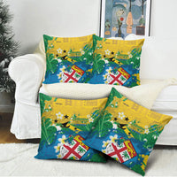 Malampa Fiji Day Pillow Cover 10 October Together We Grow Grunge Tapa Motifs LT14 - Polynesian Pride