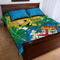 Malampa Fiji Day Quilt Bed Set 10 October Together We Grow Grunge Tapa Motifs LT14 - Polynesian Pride