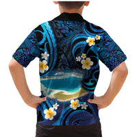 French Polynesia Tetiaroa Atoll Family Matching Mermaid Dress and Hawaiian Shirt Polynesian Curves Style LT14 - Polynesian Pride