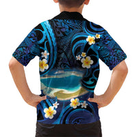 French Polynesia Tetiaroa Atoll Family Matching Short Sleeve Bodycon Dress and Hawaiian Shirt Polynesian Curves Style LT14 - Polynesian Pride