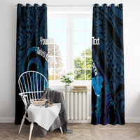 Personalised Tahiti Moorea Atoll Window Curtain Polynesian Sea Turtle LT14 - Polynesian Pride
