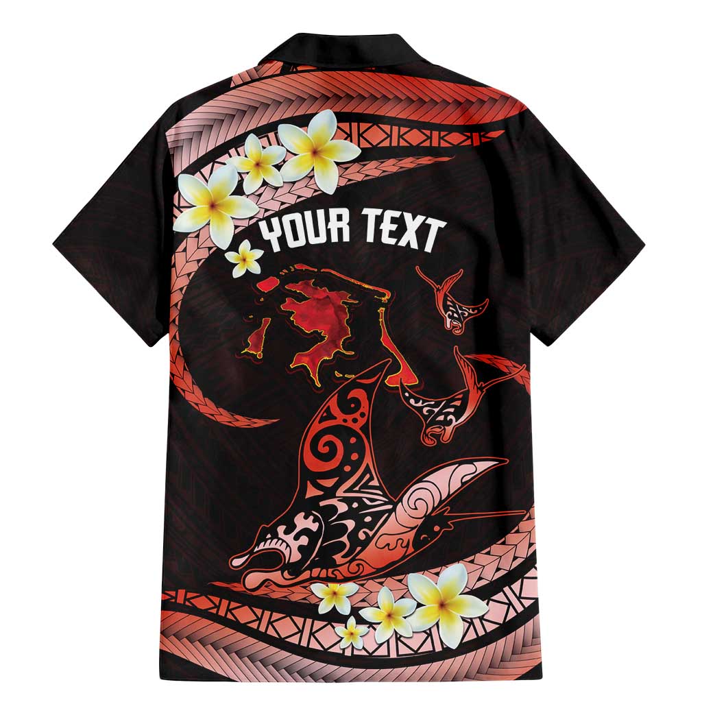 Personalised Tahiti Bora Bora Family Matching Mermaid Dress and Hawaiian Shirt Manta Rays With Polynesian Plumeria LT14 - Polynesian Pride