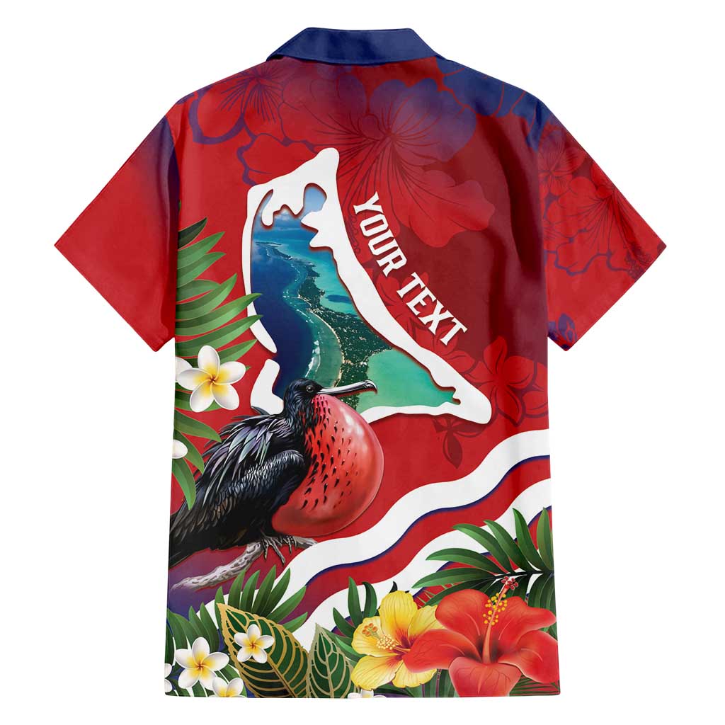 Personalised Kiribati Tarawa Atoll Family Matching Summer Maxi Dress and Hawaiian Shirt Frigate Bird With Map Tropical Style LT14 - Polynesian Pride