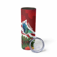 Personalised Kiribati Tarawa Atoll Skinny Tumbler Frigate Bird With Map Tropical Style LT14 - Polynesian Pride