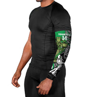 New Zealand and Ireland Rugby Custom Arm Sleeves Maori Tiki Fern Irish Celtic Cross LT14 - Polynesian Pride