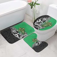 New Zealand and Ireland Rugby Custom Bathroom Set Maori Tiki Fern Irish Celtic Cross LT14 - Polynesian Pride