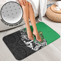 New Zealand and Ireland Rugby Custom Bathroom Set Maori Tiki Fern Irish Celtic Cross LT14 - Polynesian Pride