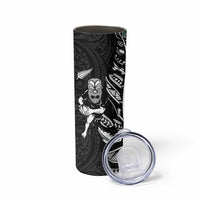 New Zealand and Ireland Rugby Skinny Tumbler Maori Tiki Fern Irish Celtic Cross LT14 - Polynesian Pride