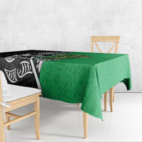 New Zealand and Ireland Rugby Custom Tablecloth Maori Tiki Fern Irish Celtic Cross LT14 - Polynesian Pride