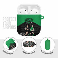 New Zealand and Ireland Rugby AirPods Case Chicago 2025 Go All Black Shamrocks LT14 - Polynesian Pride