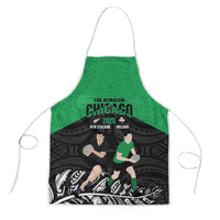 New Zealand and Ireland Rugby Apron Chicago 2025 Go All Black Shamrocks LT14 Black - Polynesian Pride