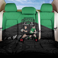 New Zealand and Ireland Rugby Back Car Seat Cover Chicago 2025 Go All Black Shamrocks LT14 One Size Black - Polynesian Pride