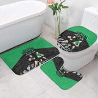 New Zealand and Ireland Rugby Bathroom Set Chicago 2025 Go All Black Shamrocks LT14 - Polynesian Pride
