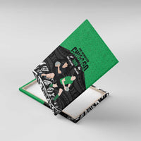 New Zealand and Ireland Rugby Canvas Wall Art Chicago 2025 Go All Black Shamrocks LT14 With Frame Black - Polynesian Pride