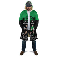 New Zealand and Ireland Rugby Custom Cloak Chicago 2025 Go All Black Shamrocks LT14 - Polynesian Pride