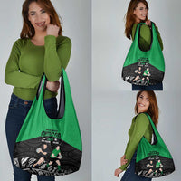 New Zealand and Ireland Rugby Grocery Bag Chicago 2025 Go All Black Shamrocks LT14 - Polynesian Pride