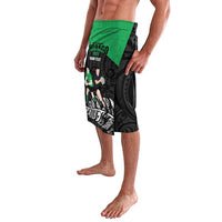 New Zealand and Ireland Rugby Custom Lavalava Chicago 2025 Go All Black Shamrocks LT14 - Polynesian Pride