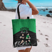 New Zealand and Ireland Rugby Tote Bag Chicago 2025 Go All Black Shamrocks LT14 - Polynesian Pride