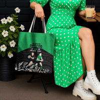 New Zealand and Ireland Rugby Tote Bag Chicago 2025 Go All Black Shamrocks LT14 - Polynesian Pride