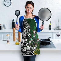 New Zealand and South Africa Rugby Custom Apron Maori Tiki Fern Springboks Kente Pattern LT14 - Polynesian Pride