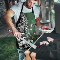 New Zealand and South Africa Rugby Custom Apron Maori Tiki Fern Springboks Kente Pattern LT14 - Polynesian Pride
