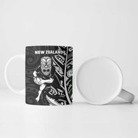 New Zealand and South Africa Rugby Ceramic Mug Maori Tiki Fern Springboks Kente Pattern LT14 - Polynesian Pride