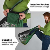 New Zealand and South Africa Rugby Custom Grocery Bag Maori Tiki Fern Springboks Kente Pattern LT14 - Polynesian Pride