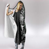 New Zealand and South Africa Rugby Custom Hooded Blanket Maori Tiki Fern Springboks Kente Pattern LT14 - Polynesian Pride