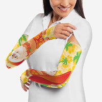 Aloha Hawaii Christmas Arm Sleeves Mele Kalikimaka Funny Santa Palaka Quilt Motifs LT14 - Polynesian Pride