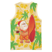 Aloha Hawaii Christmas Basketball Jersey Mele Kalikimaka Funny Santa Palaka Quilt Motifs LT14 - Polynesian Pride
