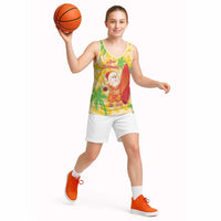 Aloha Hawaii Christmas Basketball Jersey Mele Kalikimaka Funny Santa Palaka Quilt Motifs LT14 - Polynesian Pride